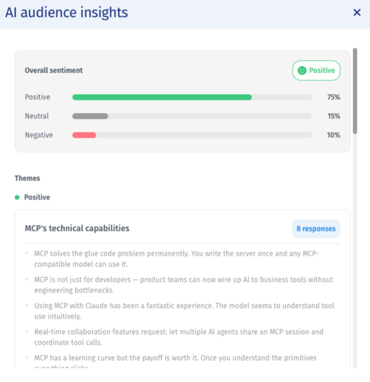 18 - Audience sentiment analysis LivePolls