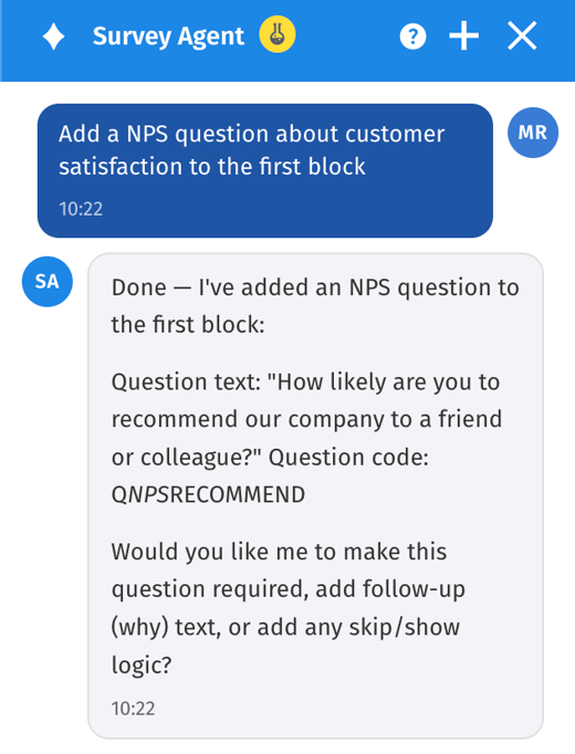 2 - Survey Agent