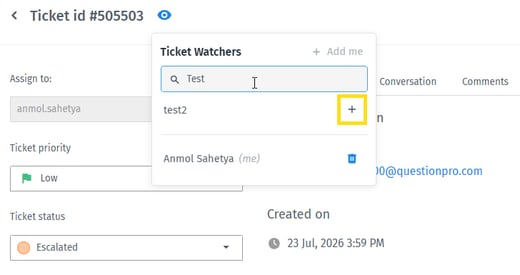 7 Ticket watchers