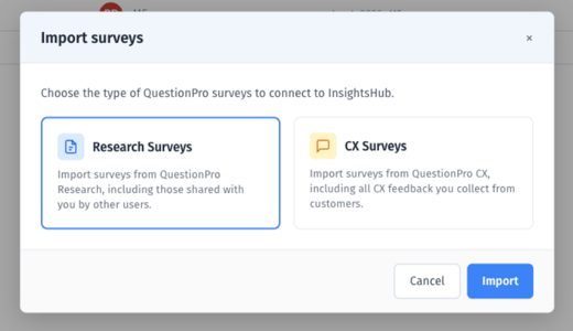 8 - Import Surveys InsightsHub